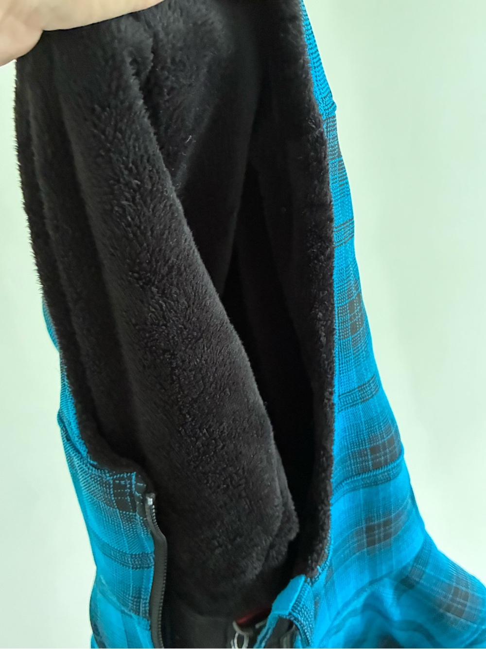 Spyder Blue Plaid Hooded snow Jacket - Picture 11 of 12